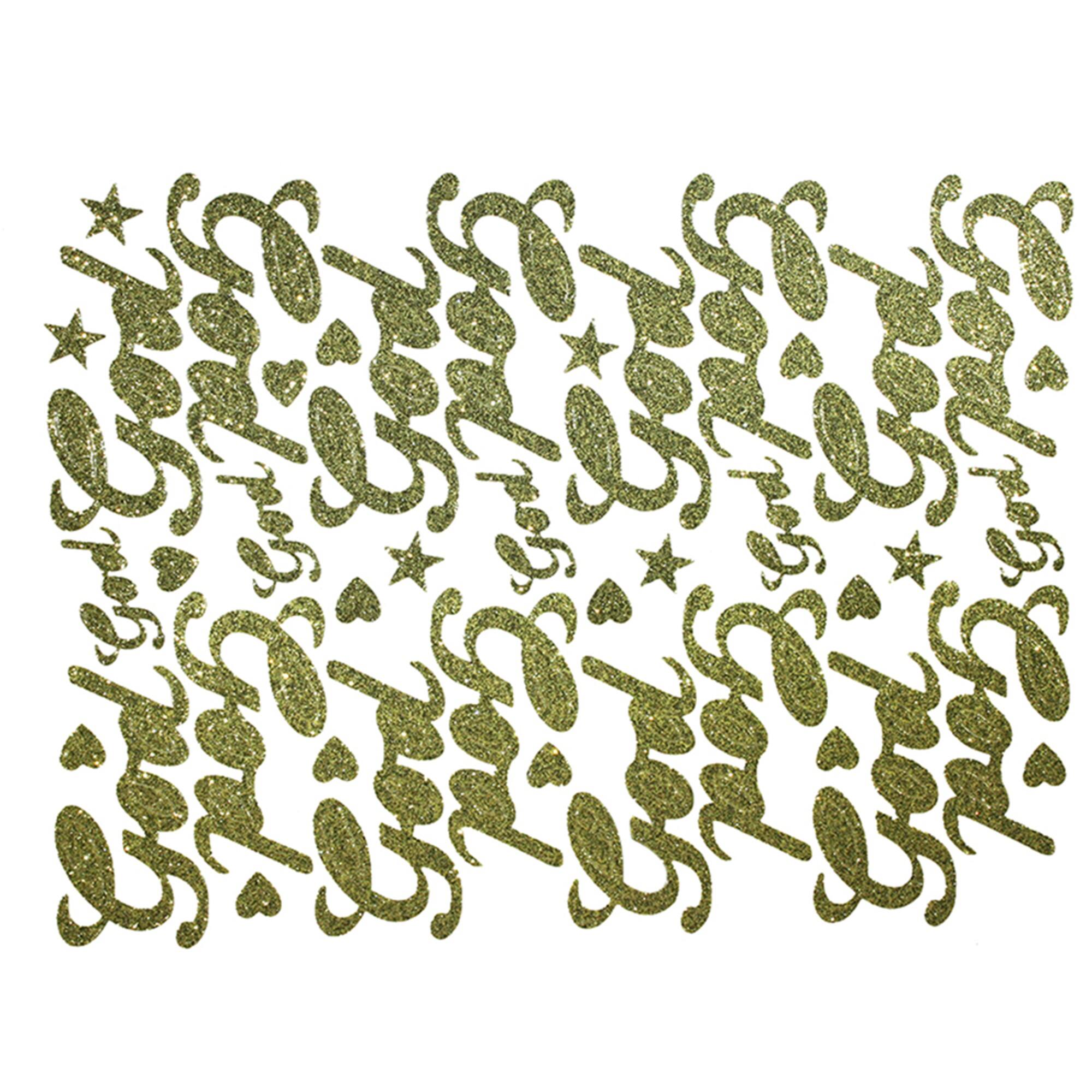 JAM Paper God Gold Script Floral Accessory